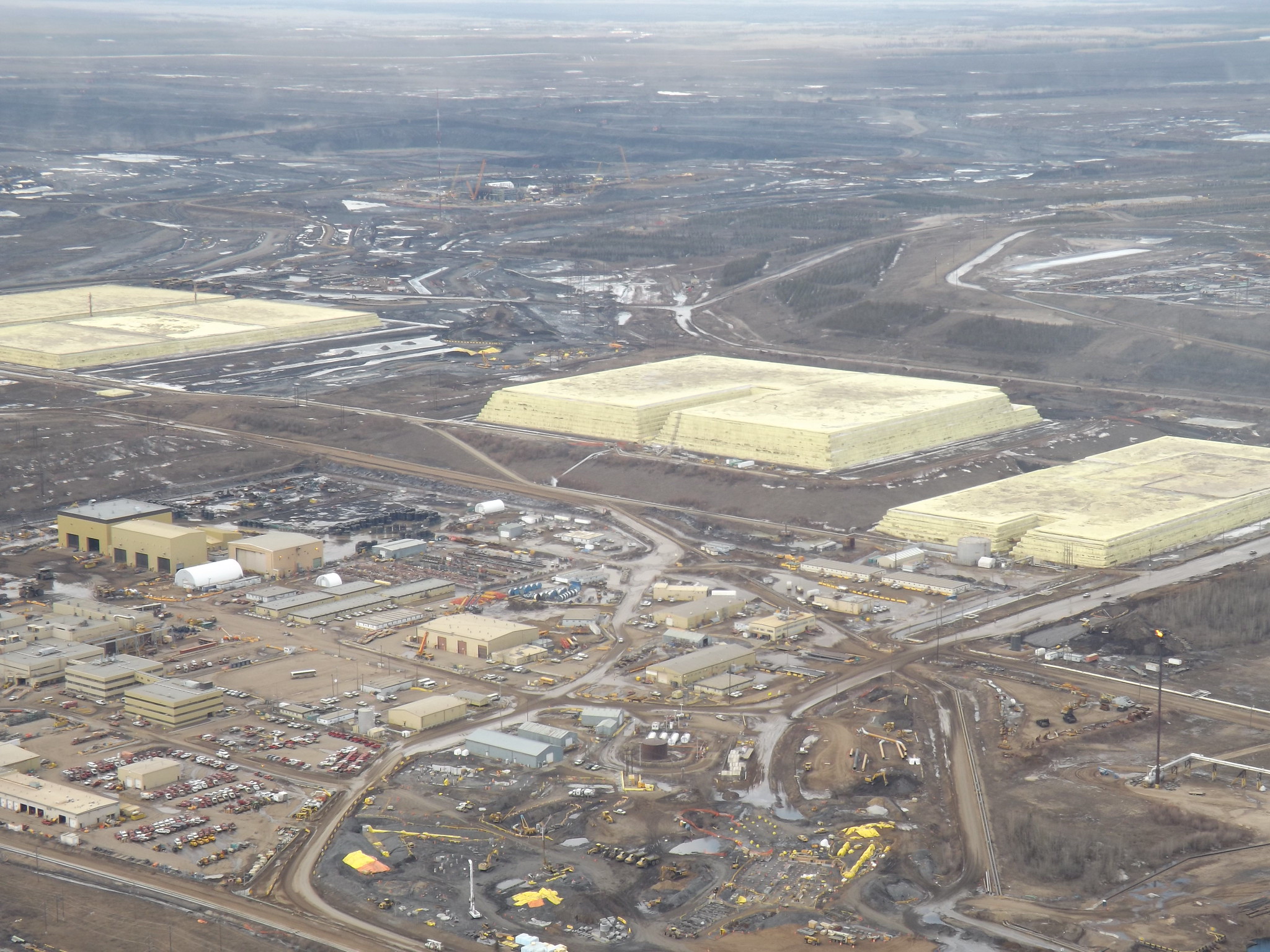 Sulfur industrial mountains